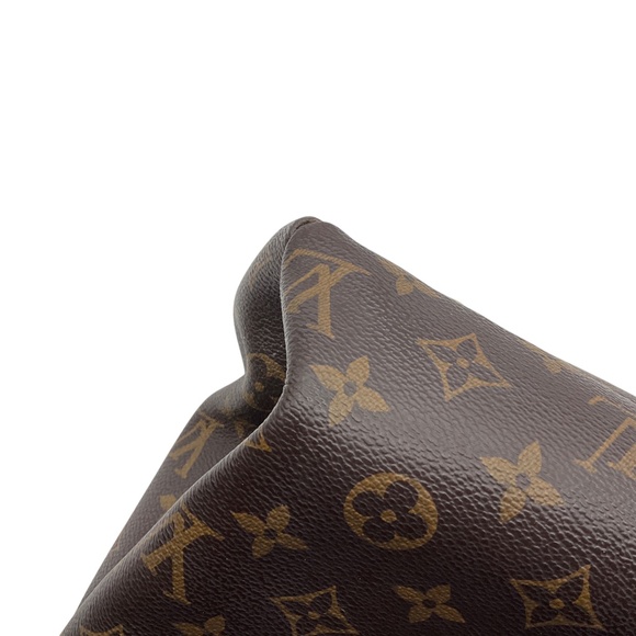 LOUIS VUITTON BROWN / BLACK PALLAS CHAIN SHOPPER MONOGRAM CANVAS BAG - Picture 13 of 16